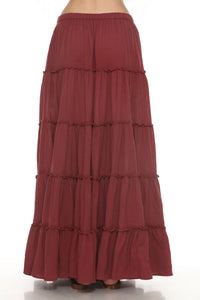 Five Layer Tiered Maxi Skirt