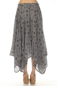 Gauze HankerChief Maxi Skirt