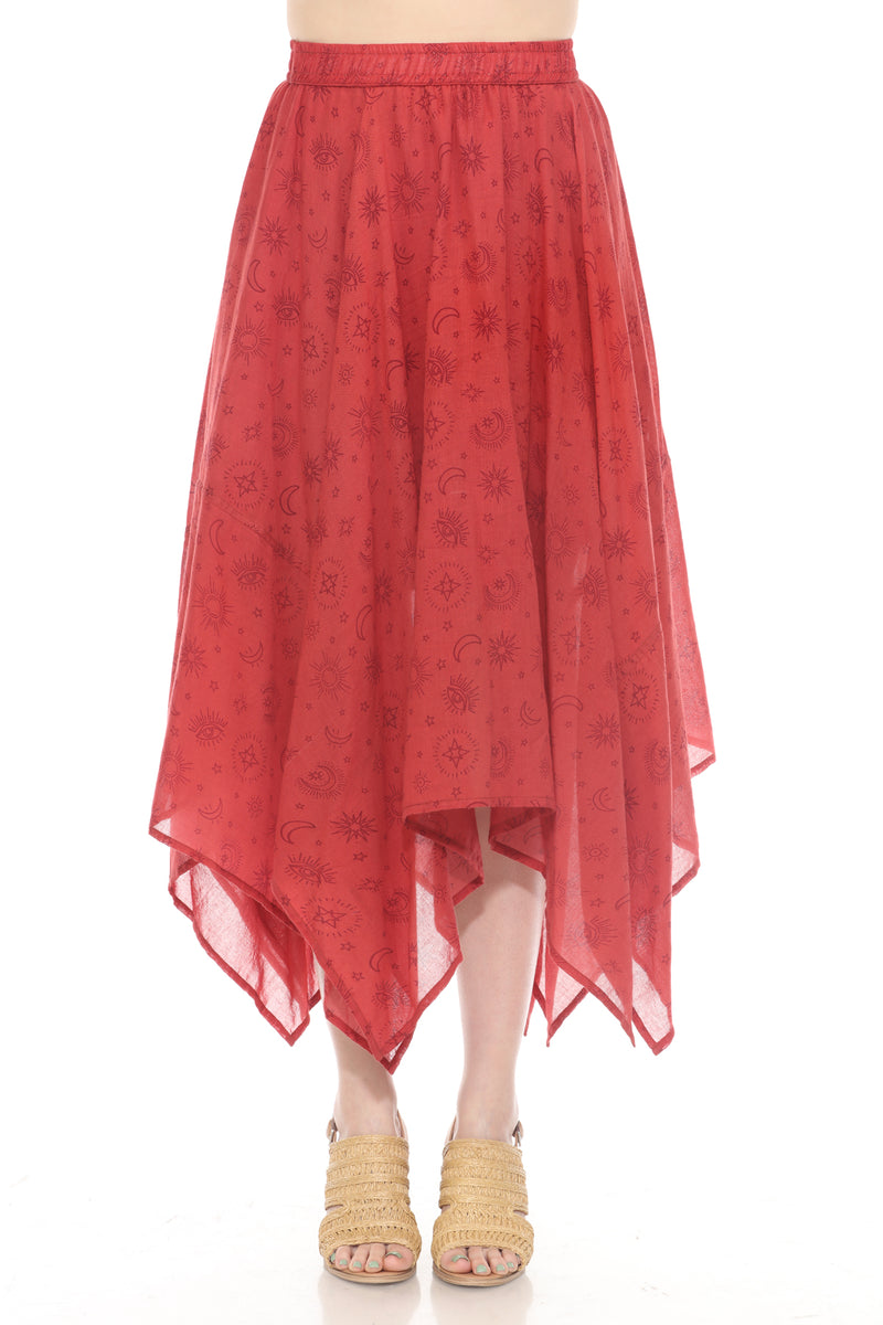 Gauze HankerChief Maxi Skirt