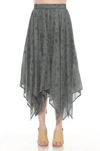 Gauze HankerChief Maxi Skirt