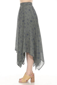 Gauze HankerChief Maxi Skirt
