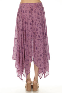 Gauze HankerChief Maxi Skirt