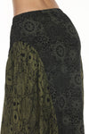 Flowy Lace Print Maxi Skirt