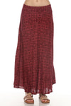 Moroccan Tile Bias Maxi Skirt