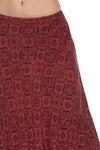 Moroccan Tile Bias Maxi Skirt