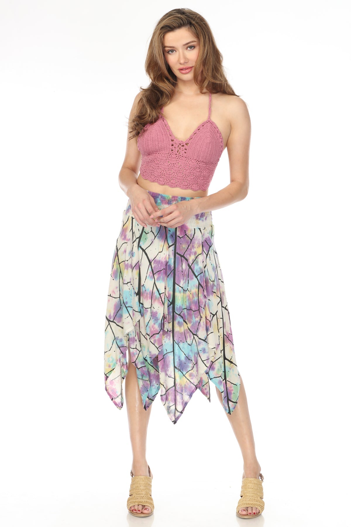 Tiedye Leaf Fairy Skirt