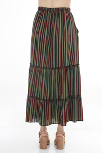 Rasta Tiered Maxi Skirt