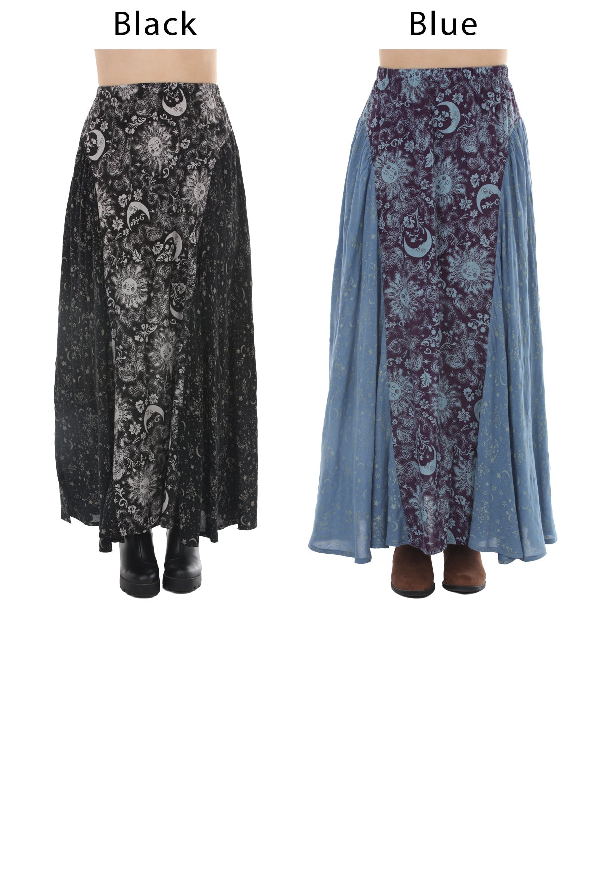 Romantick Celestial Flowy Maxi Skirt