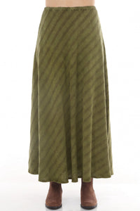 Bias Waffle Stonewashed Skirt