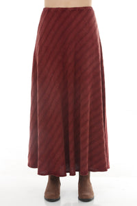 Bias Waffle Stonewashed Skirt