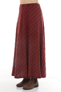 Bias Waffle Stonewashed Skirt
