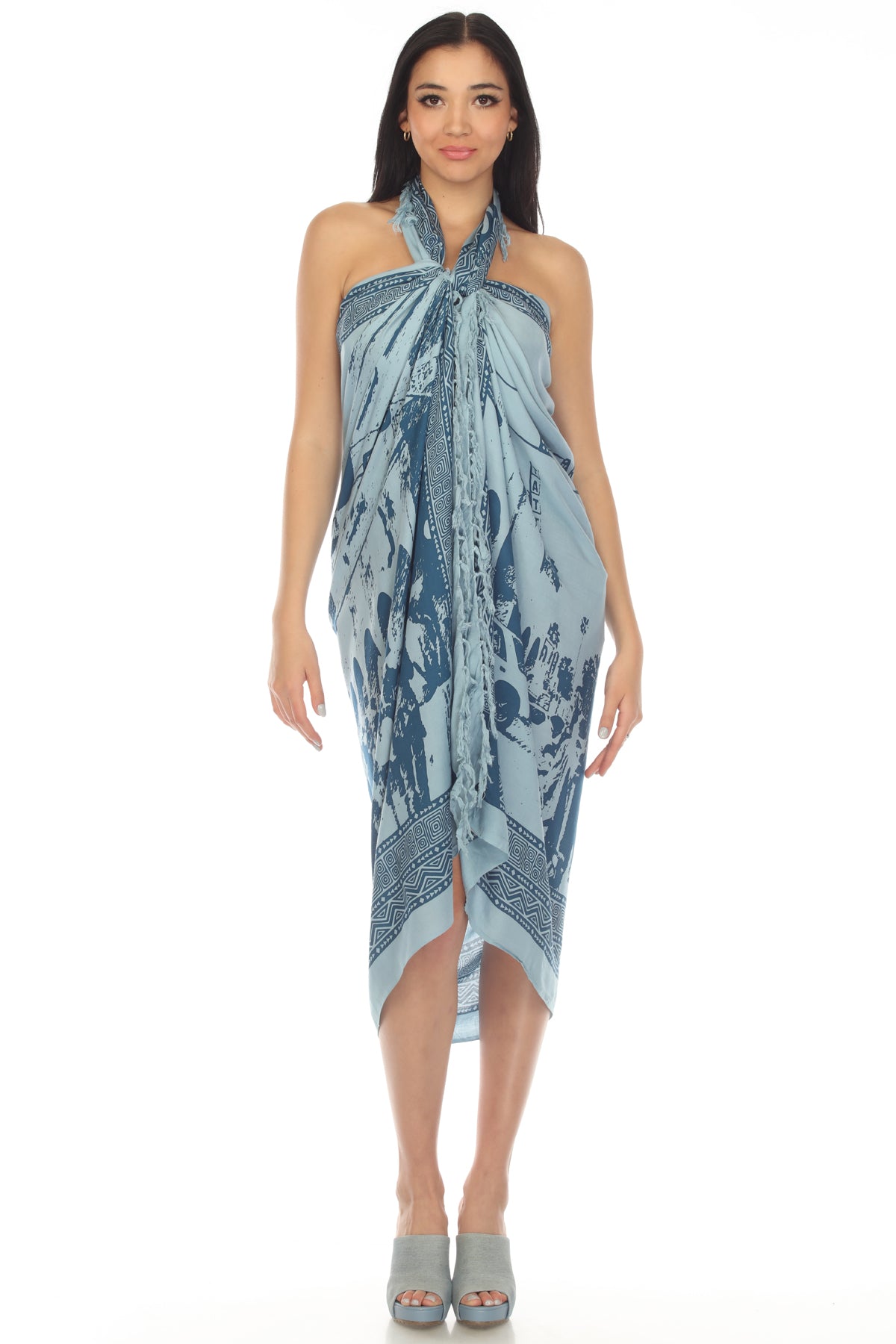 women's Ganesh Om Tie Dye Beach Sarong/Wrap – Lakhay-Retail