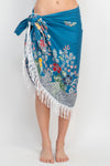 Fearless Floral Boho Chic Beach Pool Wrap Skirt