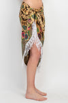 Fearless Floral Boho Chic Beach Pool Wrap Skirt