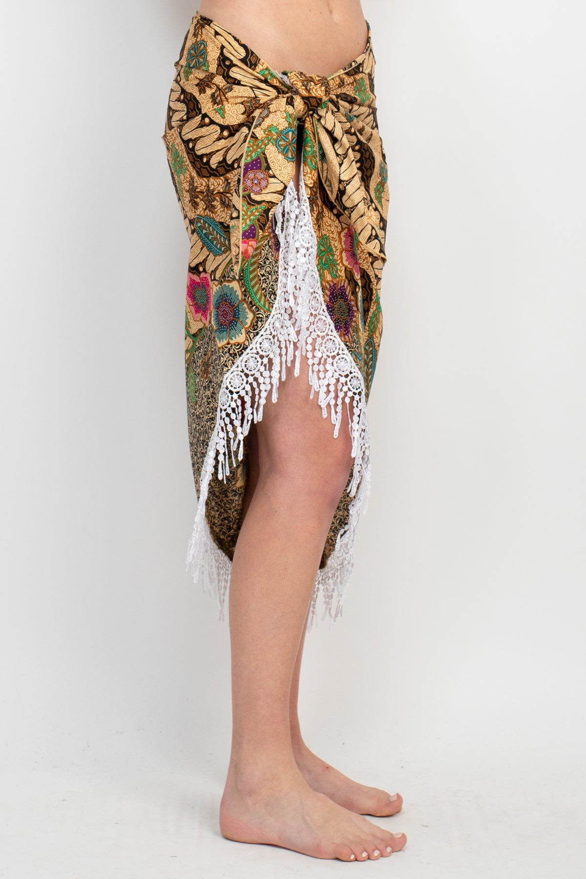 Fearless Floral Boho Chic Beach Pool Wrap Skirt