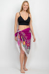 Fearless Floral Boho Chic Beach Pool Wrap Skirt