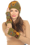 Knit Patchwork Cottagecore Armwarmer