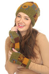 Knit Patchwork Cottagecore Armwarmer