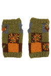 Knit Patchwork Cottagecore Armwarmer