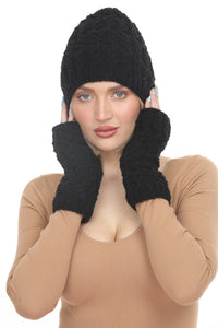 Cable Ribbed Wool Armwarmers