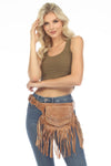 The Funky Fringe Traveler - A Leather Hip Bag Belt
