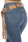 The Funky Fringe Traveler - A Leather Hip Bag Belt