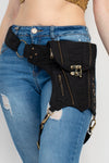 Bikers Sling-Hip Bag W/thigh Belt