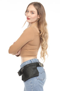 DBL Stamped Leather Belt Bag