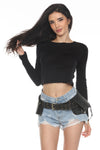 Leaf Pixie Leather Belt Bag