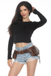Leaf Pixie Leather Belt Bag