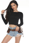 Leaf Pixie Leather Belt Bag