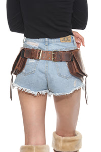 Leaf Pixie Leather Belt Bag