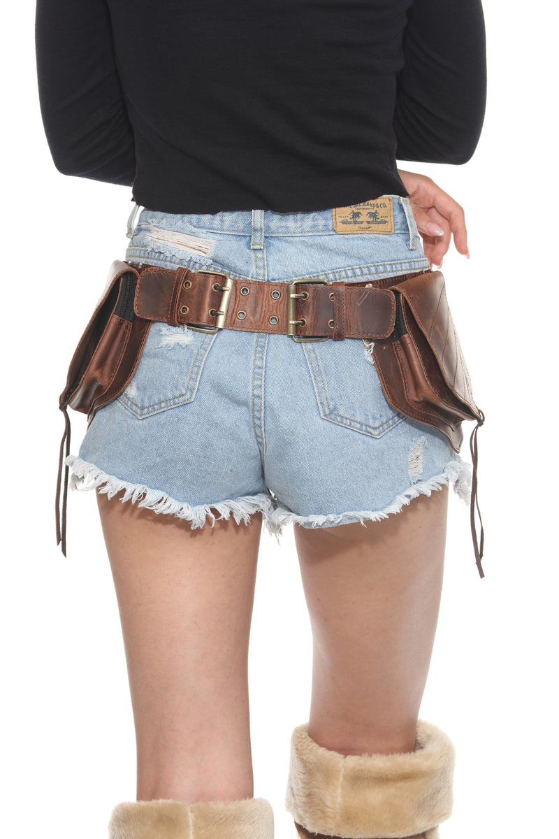 Leaf Pixie Leather Belt Bag