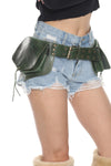 Leaf Pixie Leather Belt Bag