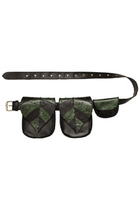 Falling Leaves Leather Belt Bag