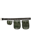 Falling Leaves Leather Belt Bag
