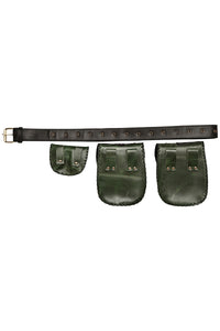 Falling Leaves Leather Belt Bag