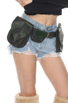Falling Leaves Leather Belt Bag