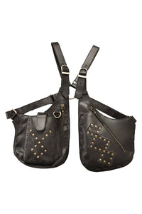Leather Studded Festival Vest