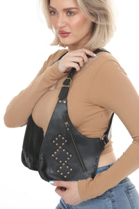 Leather Studded Festival Vest