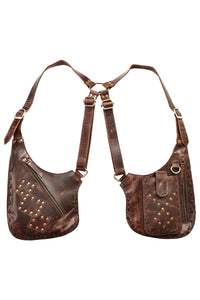 Leather Studded Festival Vest