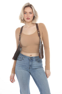 Leather Studded Festival Vest
