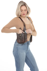 Leather Studded Festival Vest