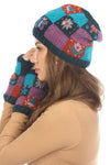 Knit Patchwork Cottagecore Beanie
