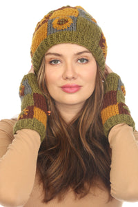 Knit Patchwork Cottagecore Beanie