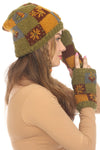 Knit Patchwork Cottagecore Beanie