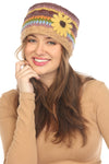 Woolen Motif Crocheted Headband