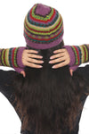 Cozy Striped Boho Beanie