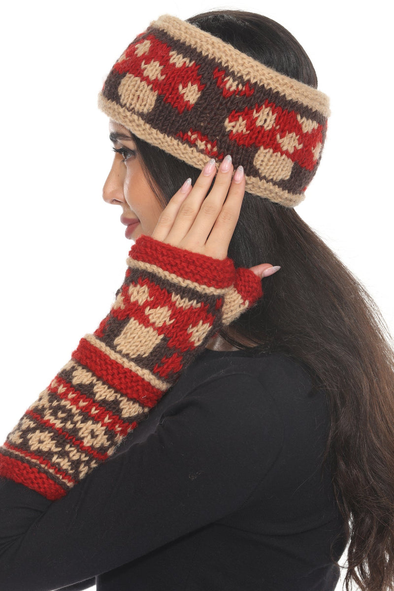 Mushroom Knit Headband