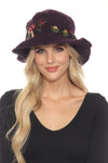 Wool Kint Mushroom Hat with Brim